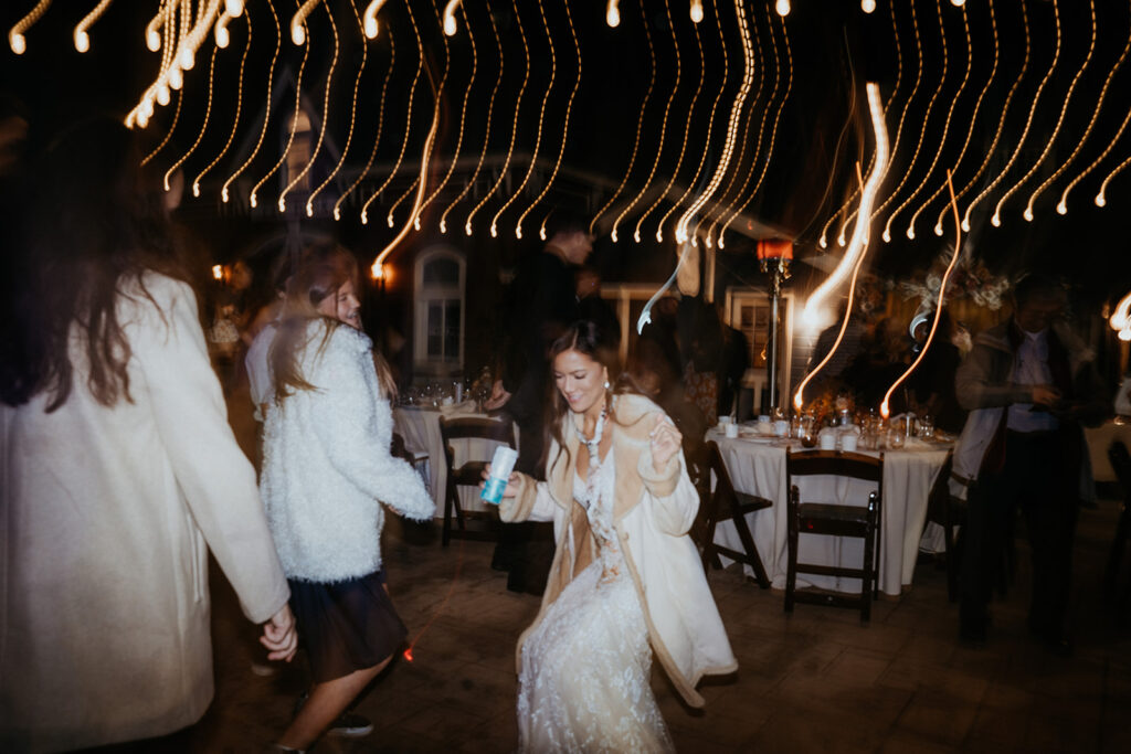 Bride dancing at reception