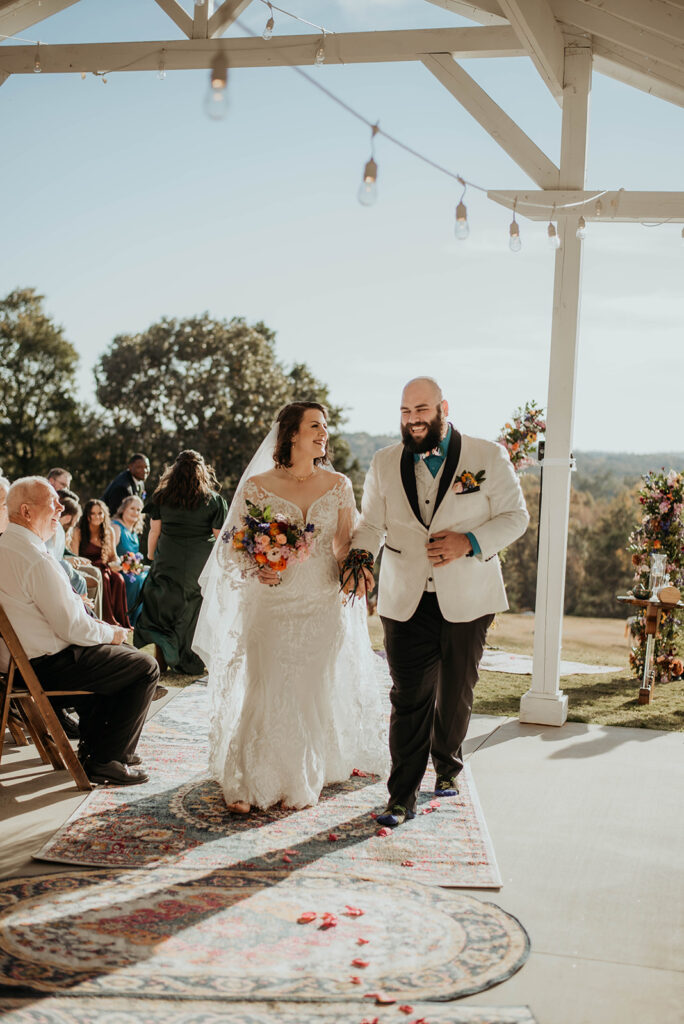 A unique outdoor ceremony at Cherrywood Ranch - North Georgia wedding venue