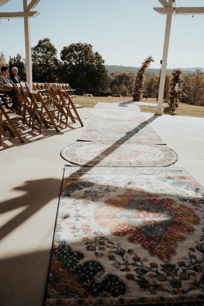 Outdoor ceremony at Cherrywood Ranch - North Georgia wedding venue