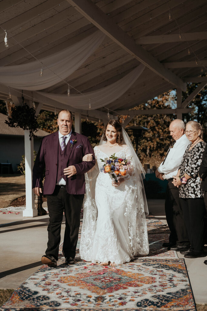 A unique outdoor ceremony at Cherrywood Ranch - North Georgia wedding venue