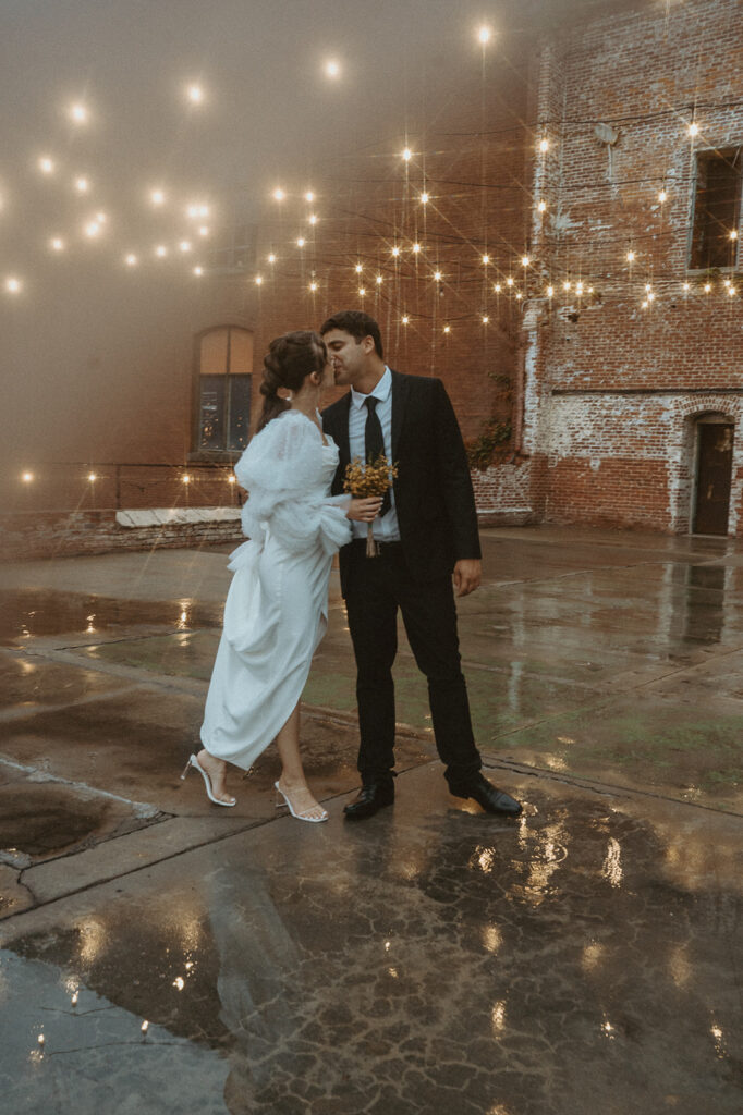 Bride and groom portraits at The Lindale Mill - North Georgia Wedding Venue