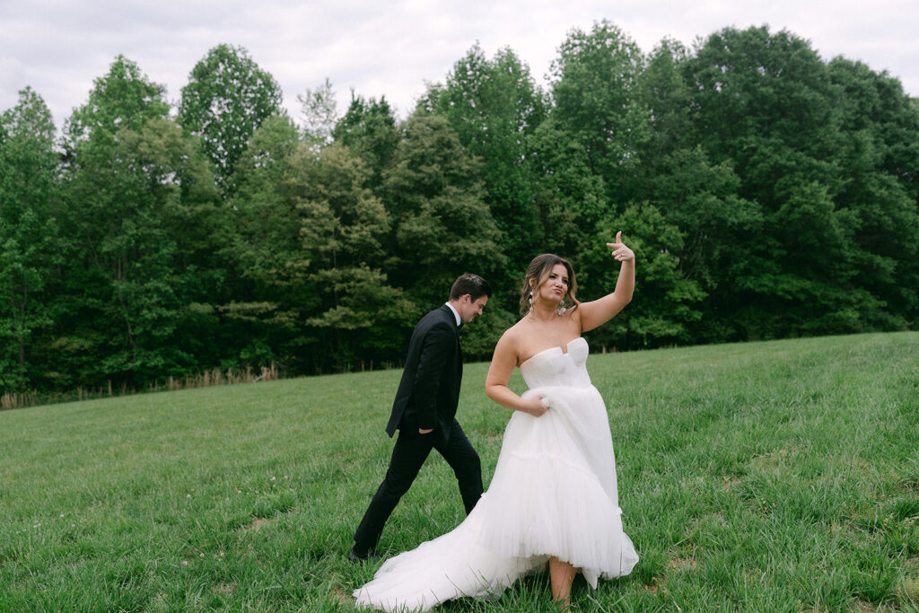 cute picture of the bride and groom