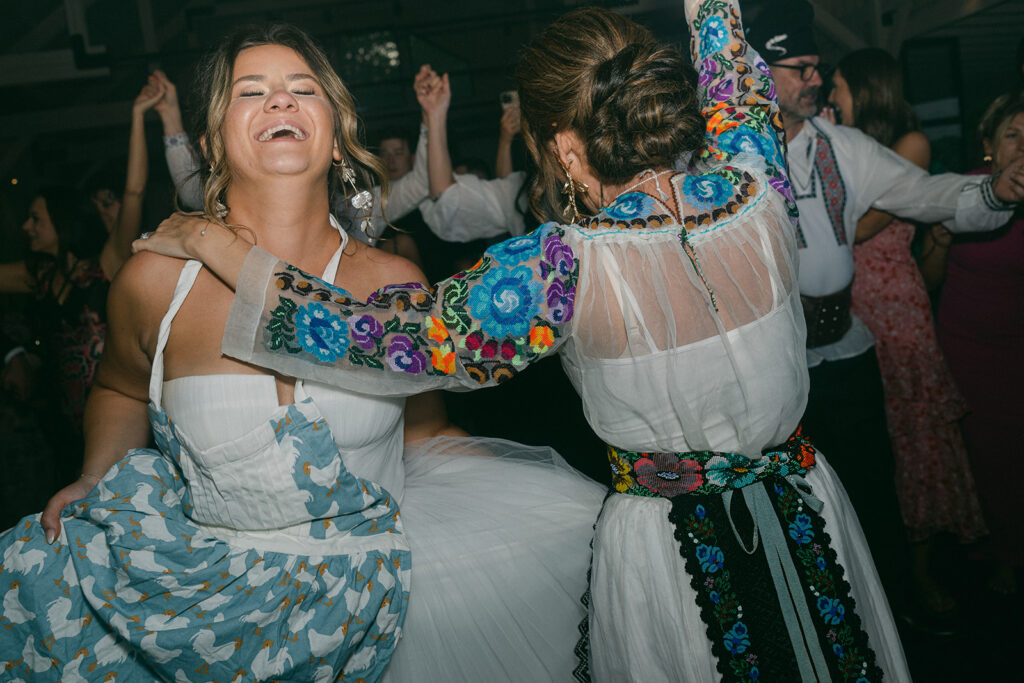 bride dancing at her wedding reception