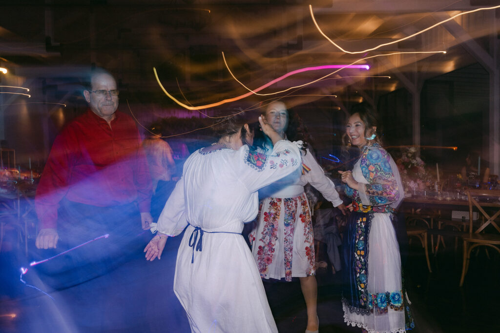 surprise dance at the wedding reception