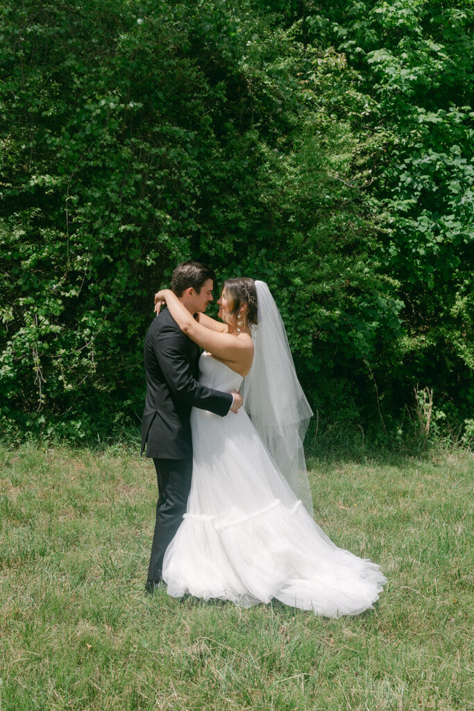 happy couple before their wedding ceremony