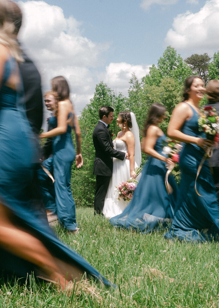 cute picture of the bride and groom