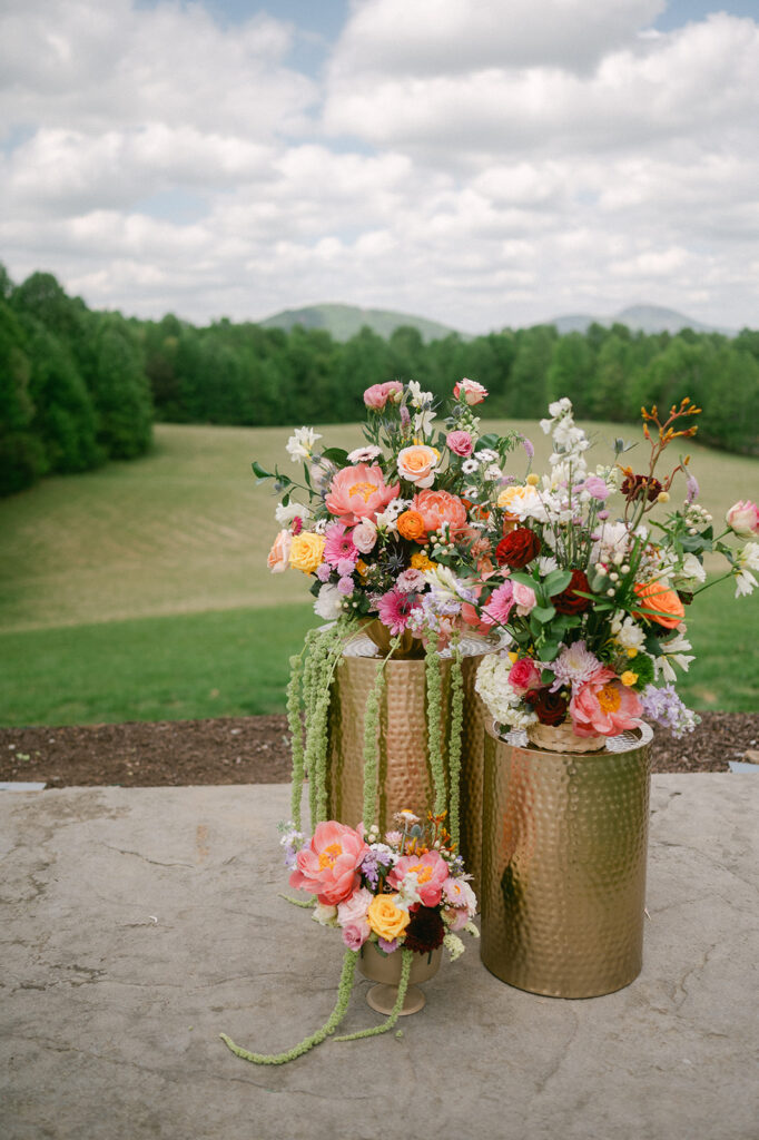 colorful wedding details 