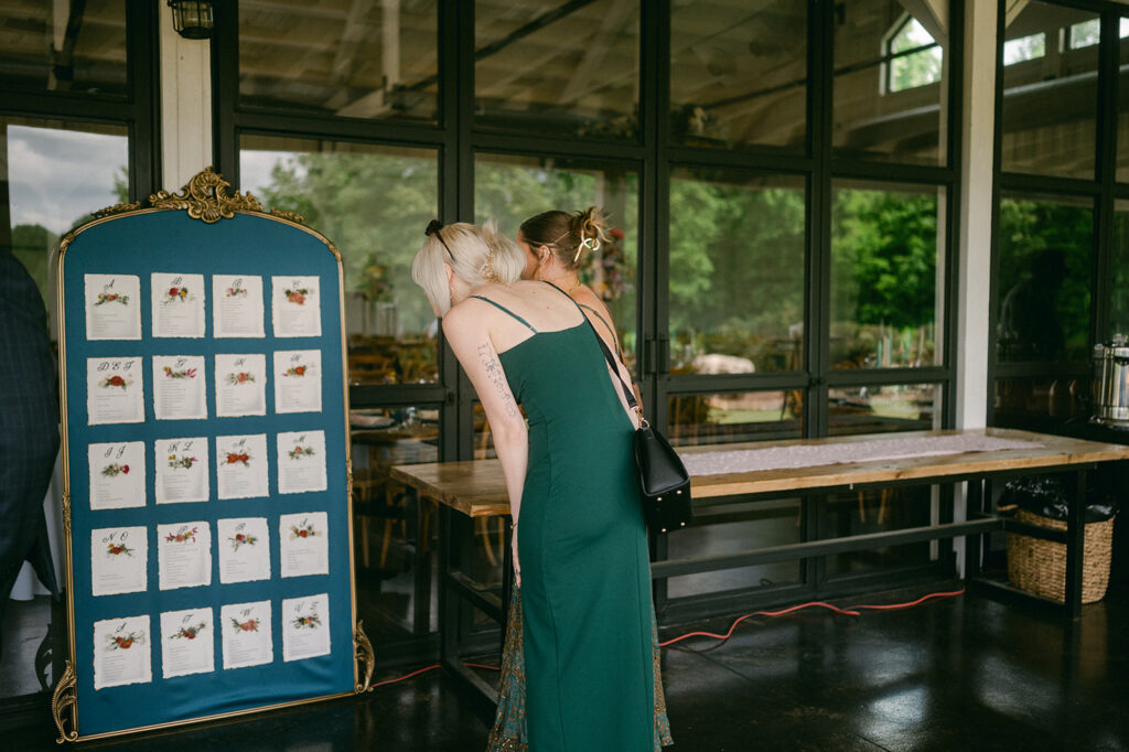 guests at the ethereal wedding reception