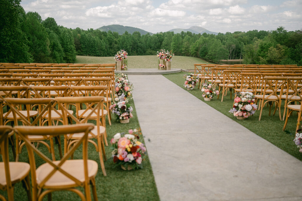 stunning ceremony location at the Ethereal Wedding 