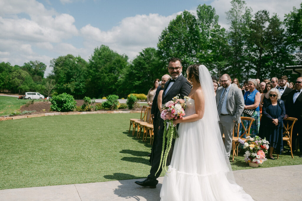 bride at her wedding ceremony 