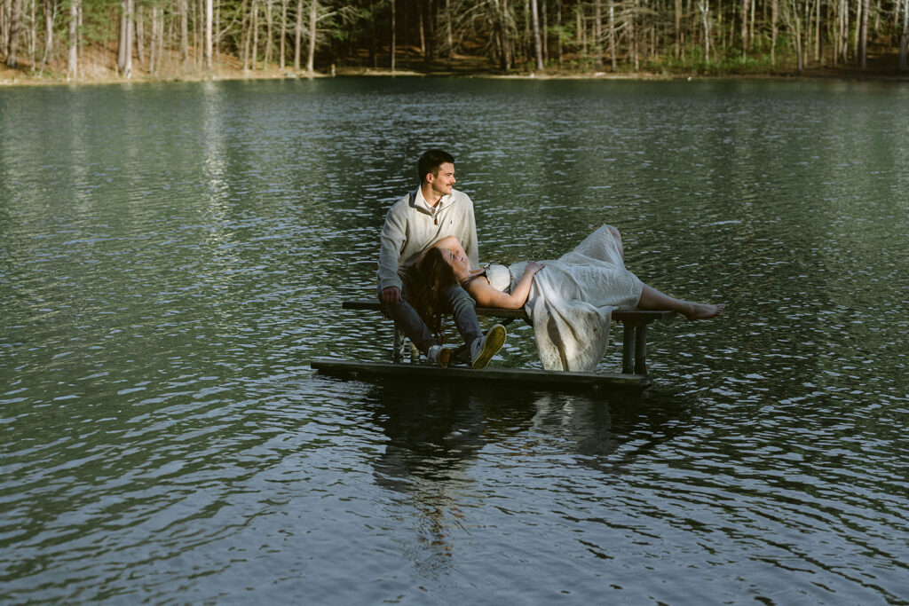 couple at lake allatoona