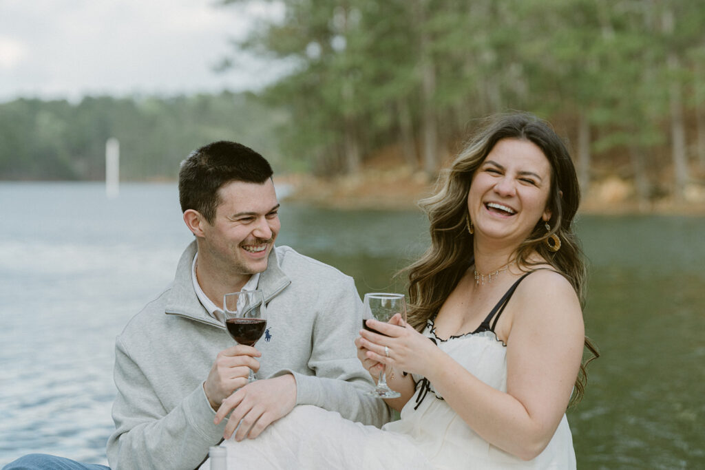 Fun & Unique Engagement Photos at Lake Allatoona