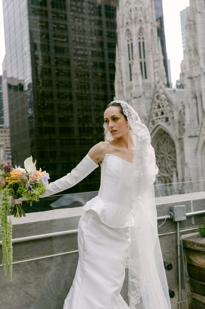 stunning portrait of the bride at 620 loft & garden