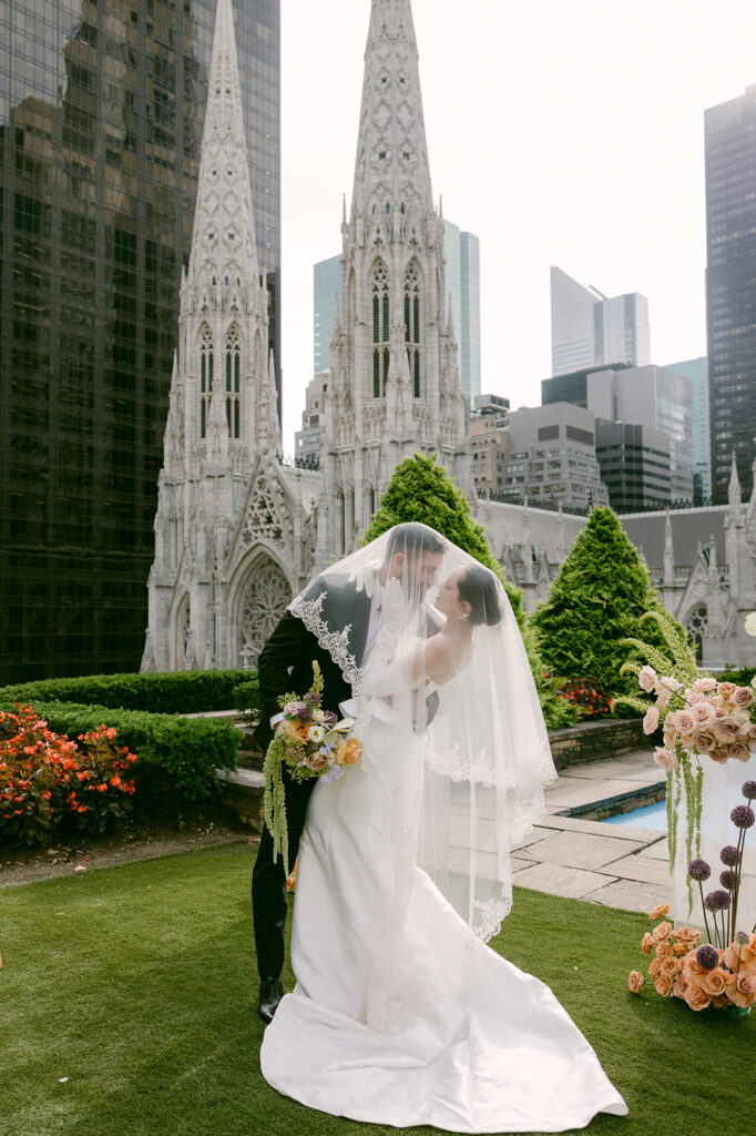 stunning portrait of the bride and groom