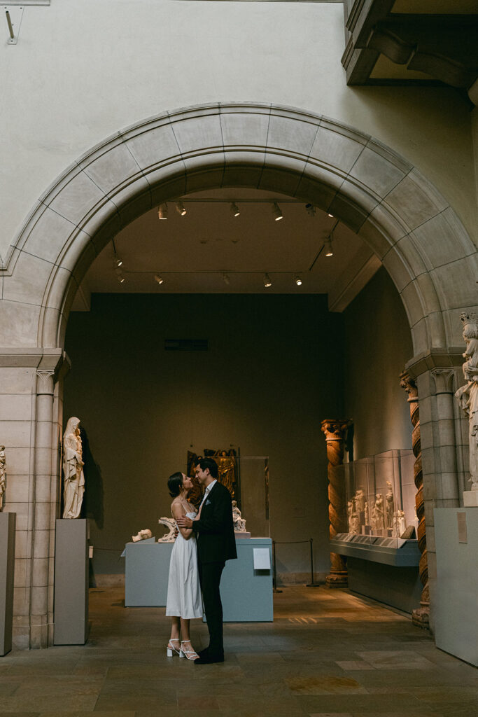 beautiful couple looking at each other 