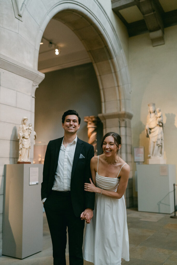 couple laughing during their photoshoot