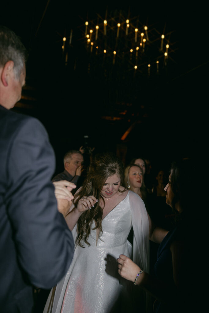 bride dancing at her wedding party