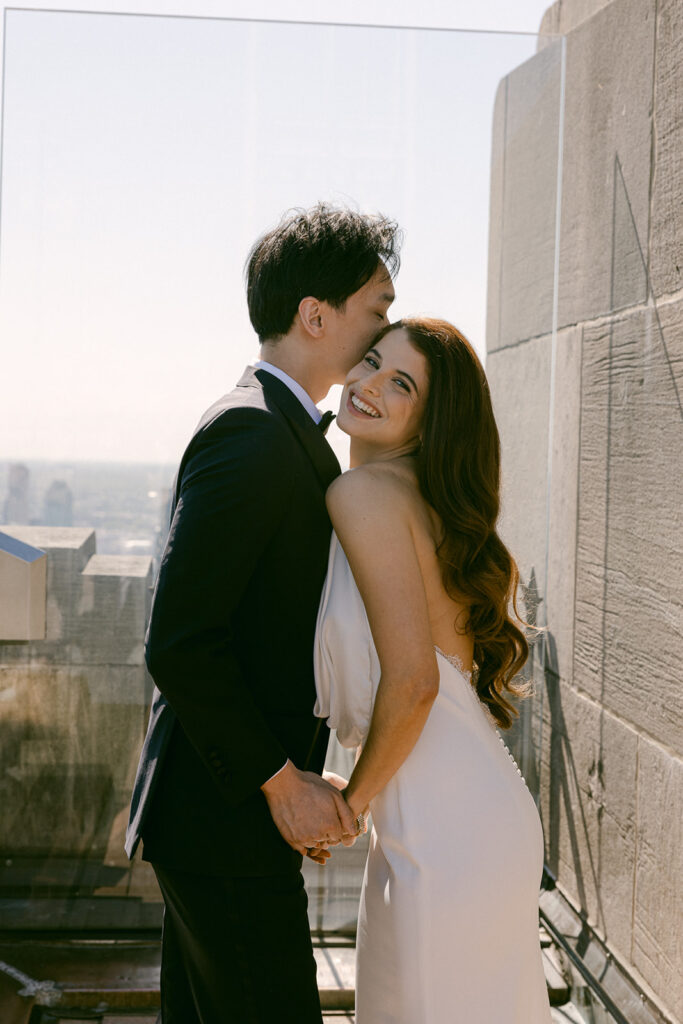 couple laughing with each other