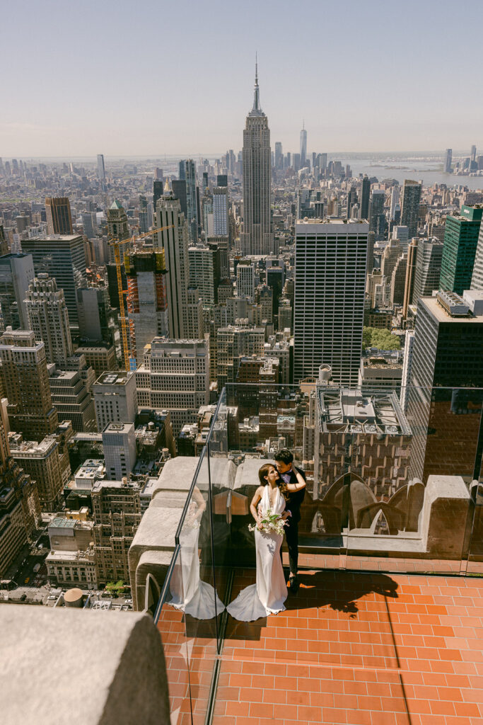 couple hugging during their engagement photoshoot