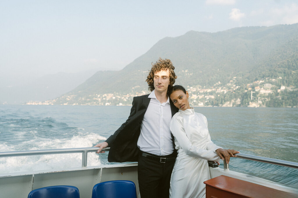 couple looking at the camera during their photoshoot