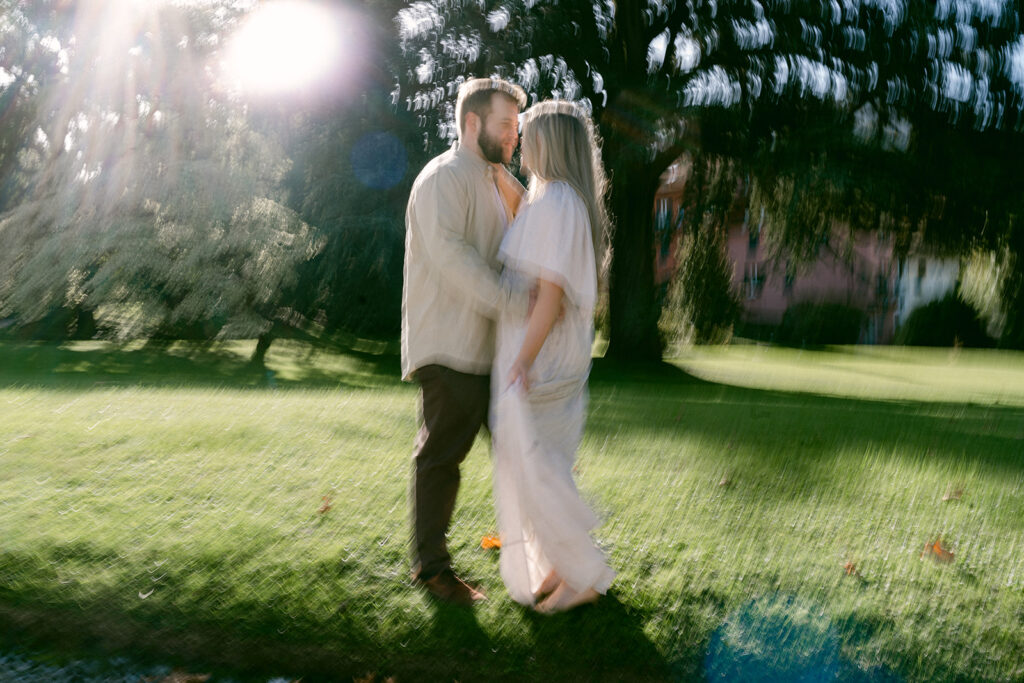 golden hour couple portrait 