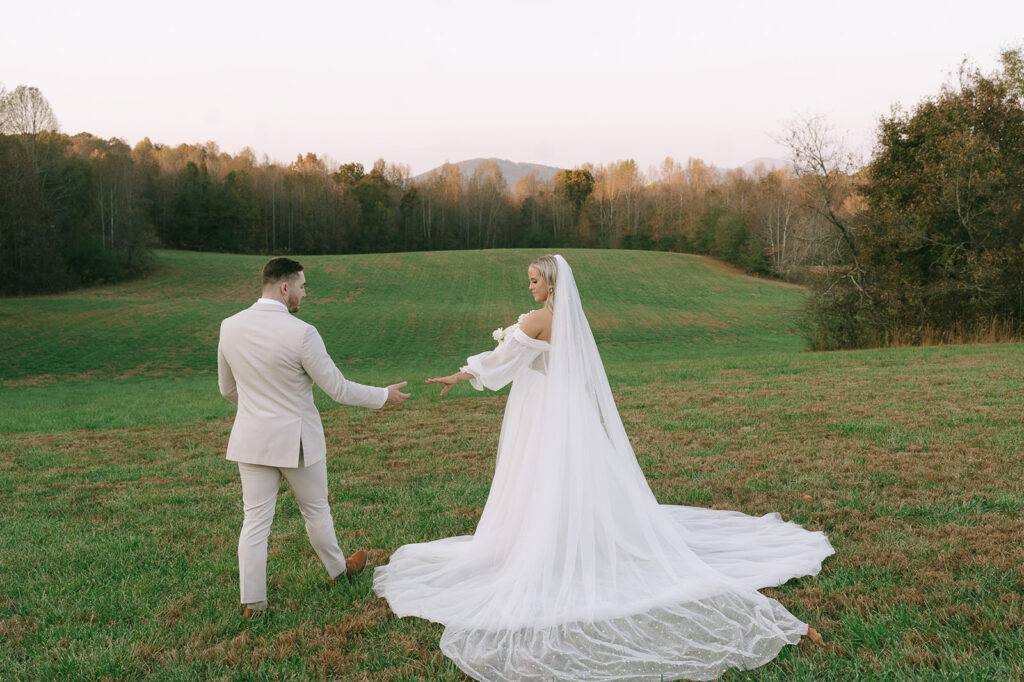 bride and groom at their dream wedding