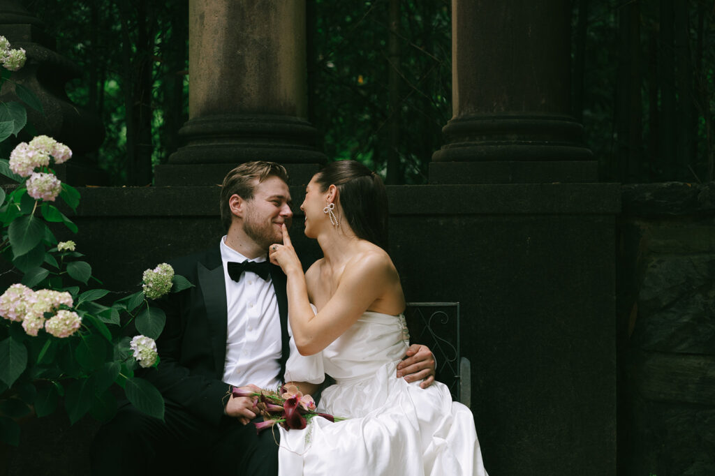 bride and groom at their dream wedding