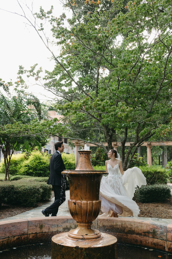 couple laughing with each other