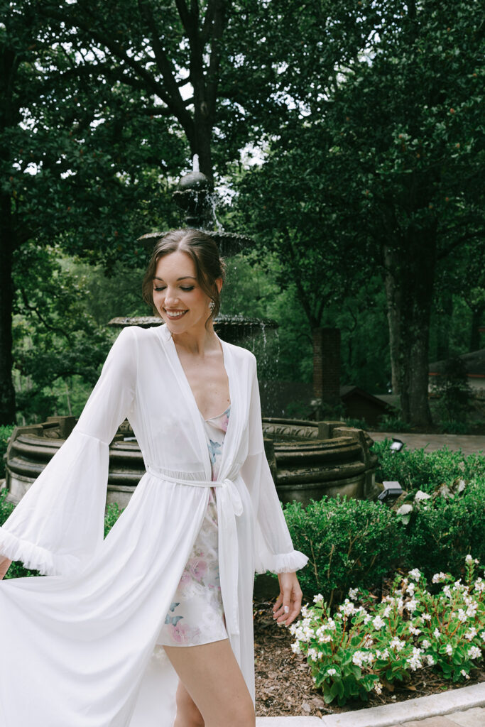 bride before her wedding ceremony