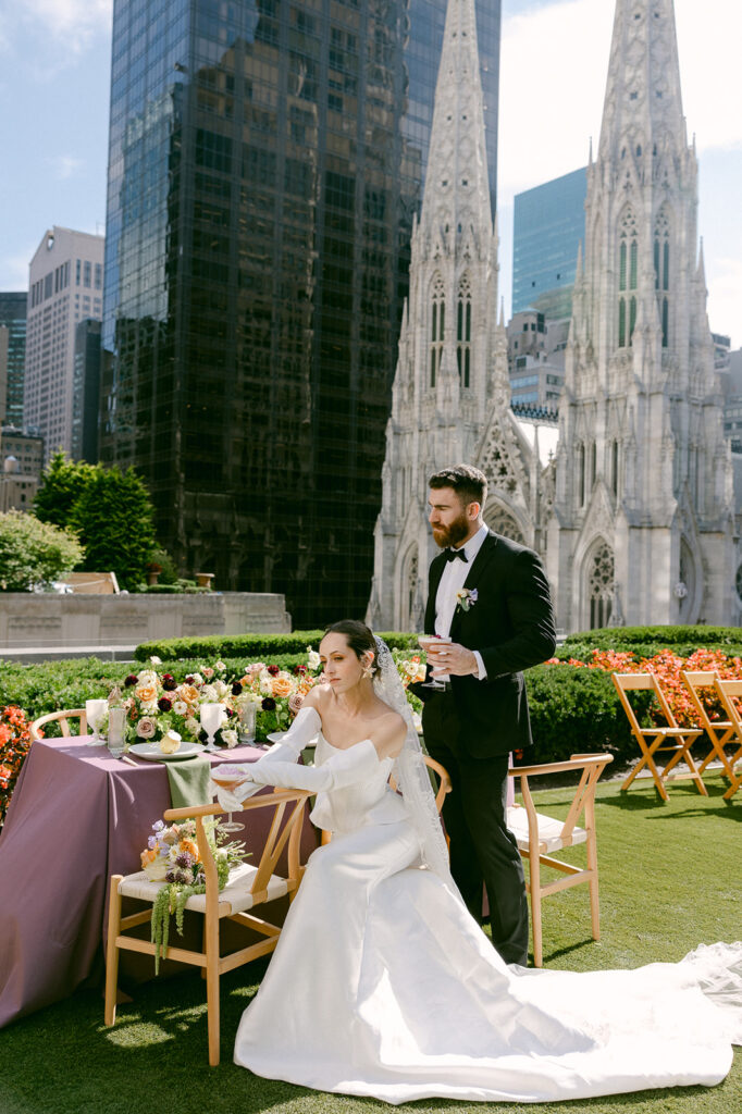 colorful bridal portraits