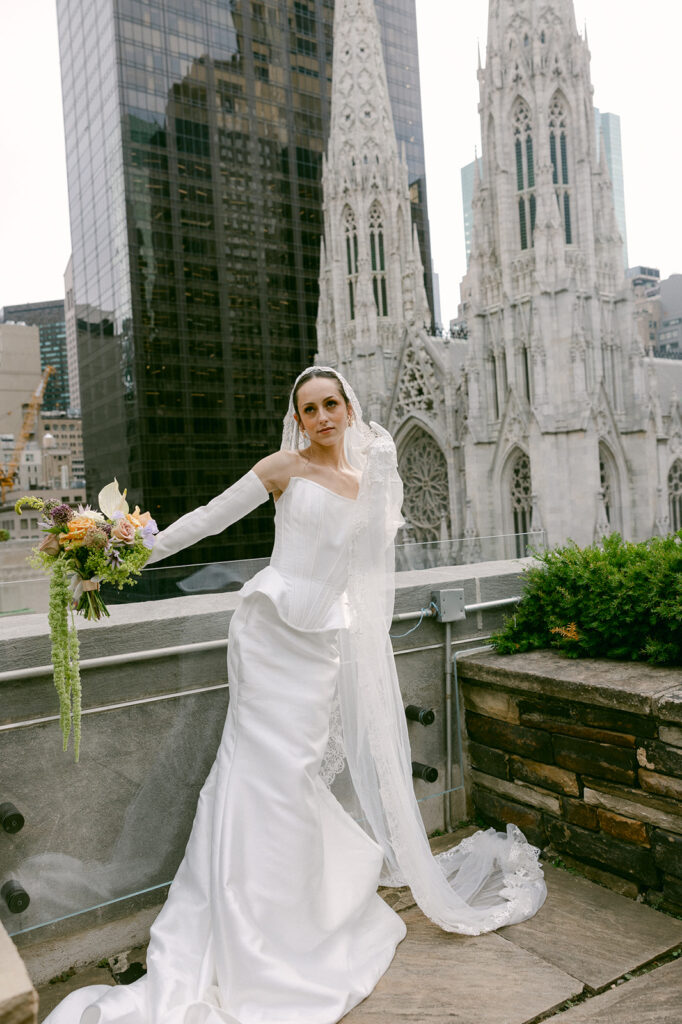 cute portrait of the bride