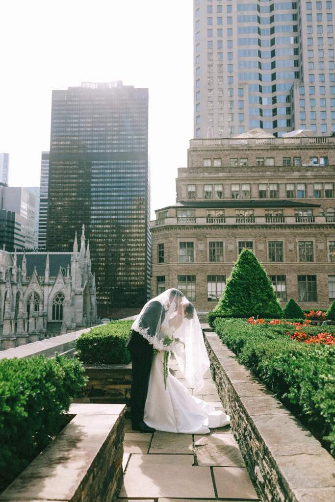 happy newly married couple 