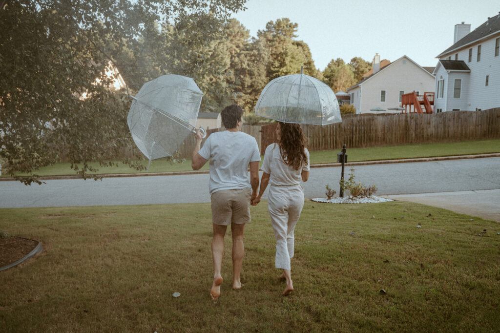 couple at their engagement session