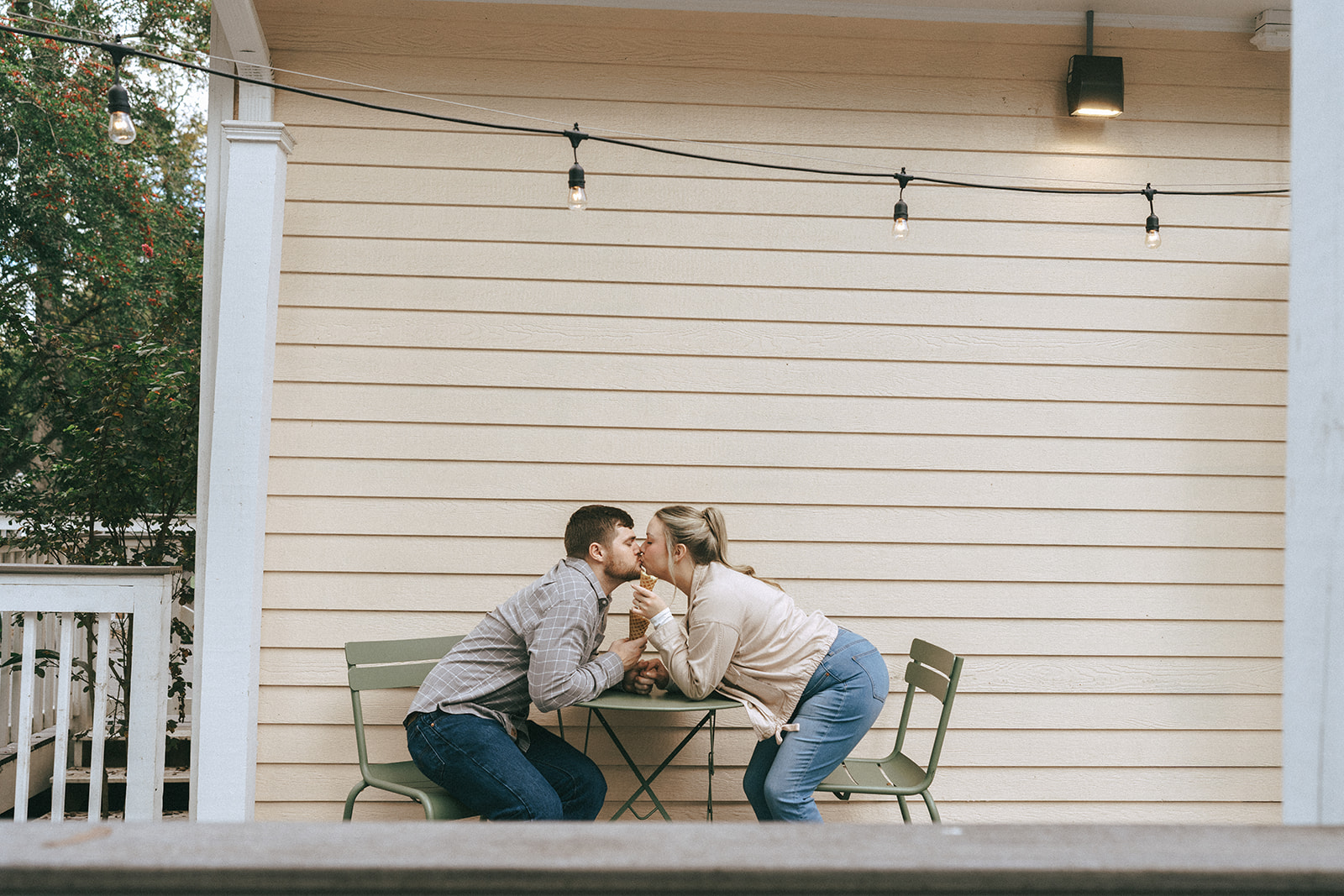 cute couple enjoying their favorite ice cream