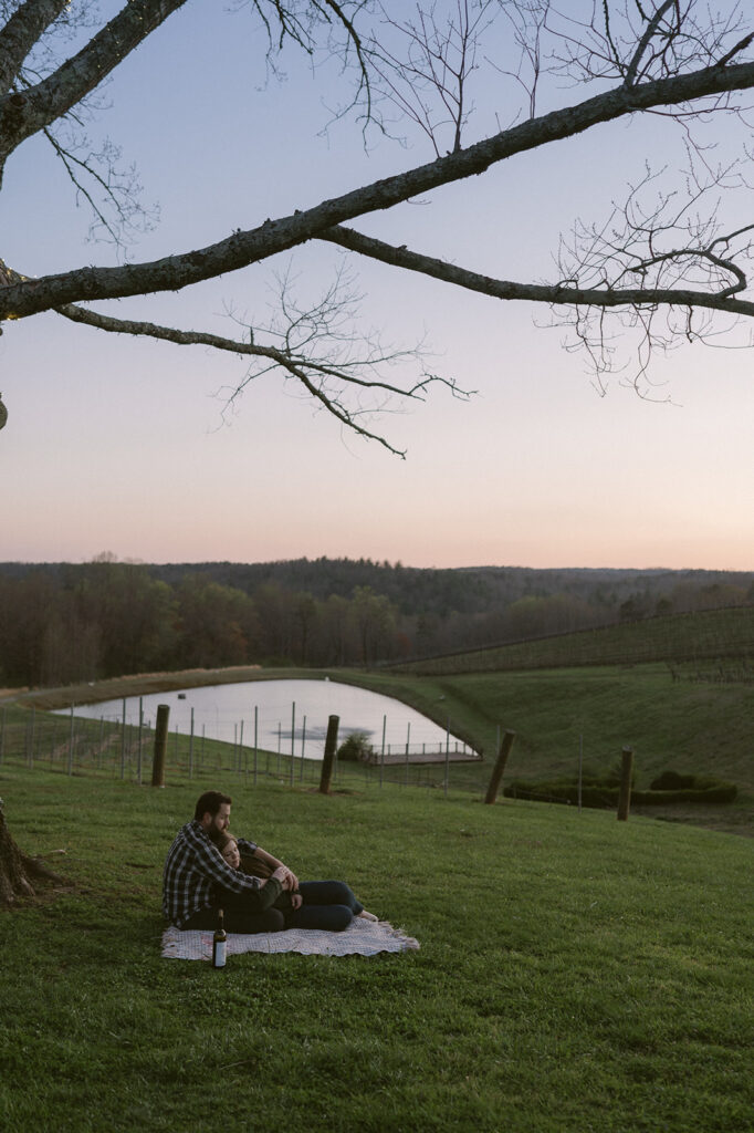 cute couple at their dream engagement photos