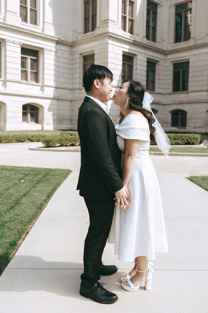 cute couple at their engagement session- Coordinating Your Proposal With Your Photographer