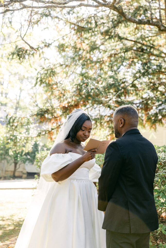 Beautiful Fall Garden Wedding at Payne Corley House, GA