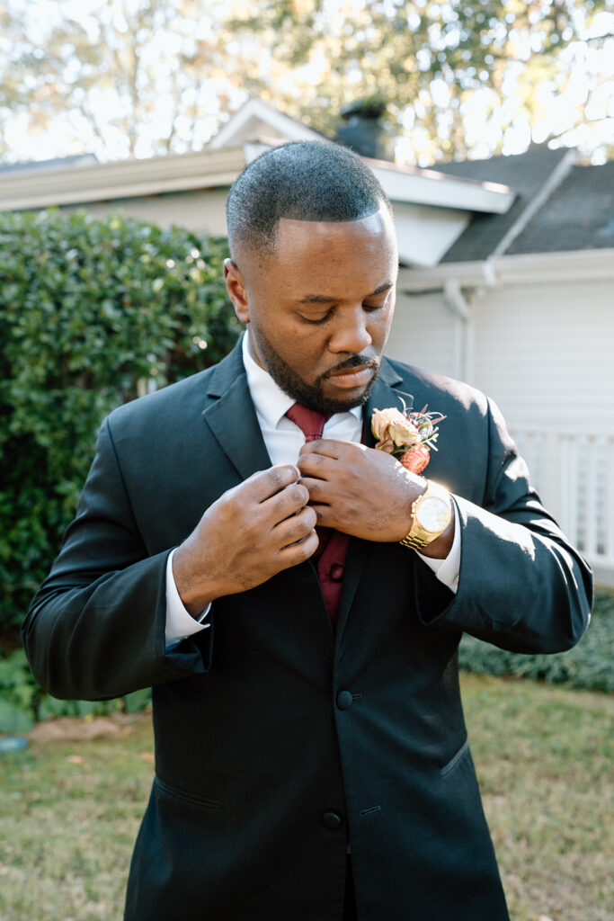 stunning picture of the groom