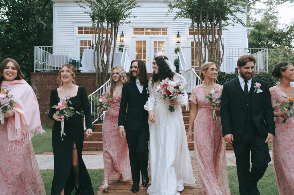 newlyweds before heading to their amazing reception