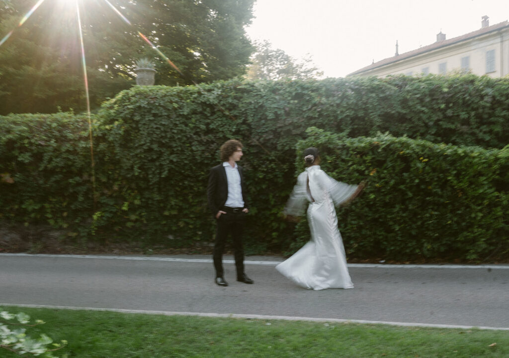 cute couple dancing during their dream photoshoot in italy