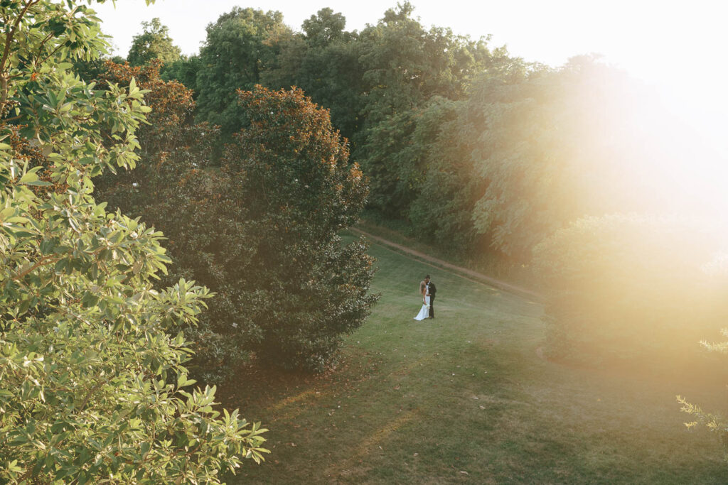 stunning portrait of the bride and groom