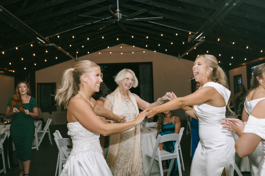 bride dancing at her reception party