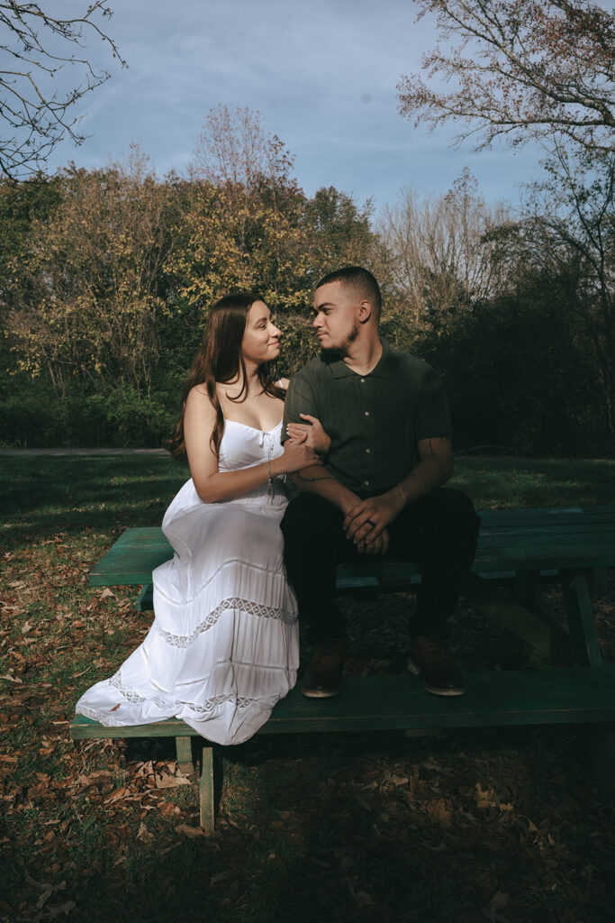 golden hour engagement session