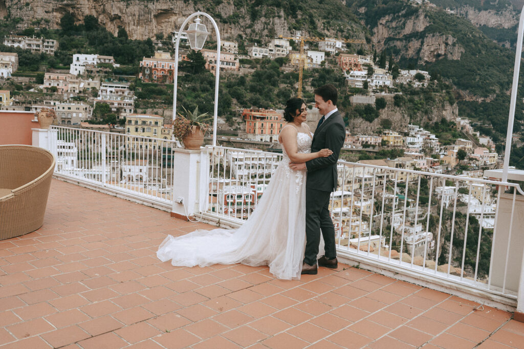 cute couple at their dream italian wedding 