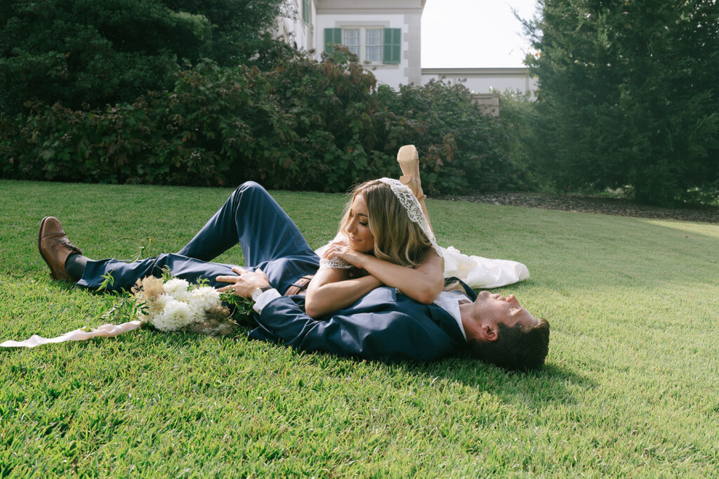 cute couple at their dream wedding in georgia