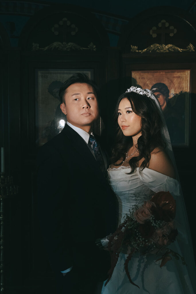 cute couple at their timeless wedding day