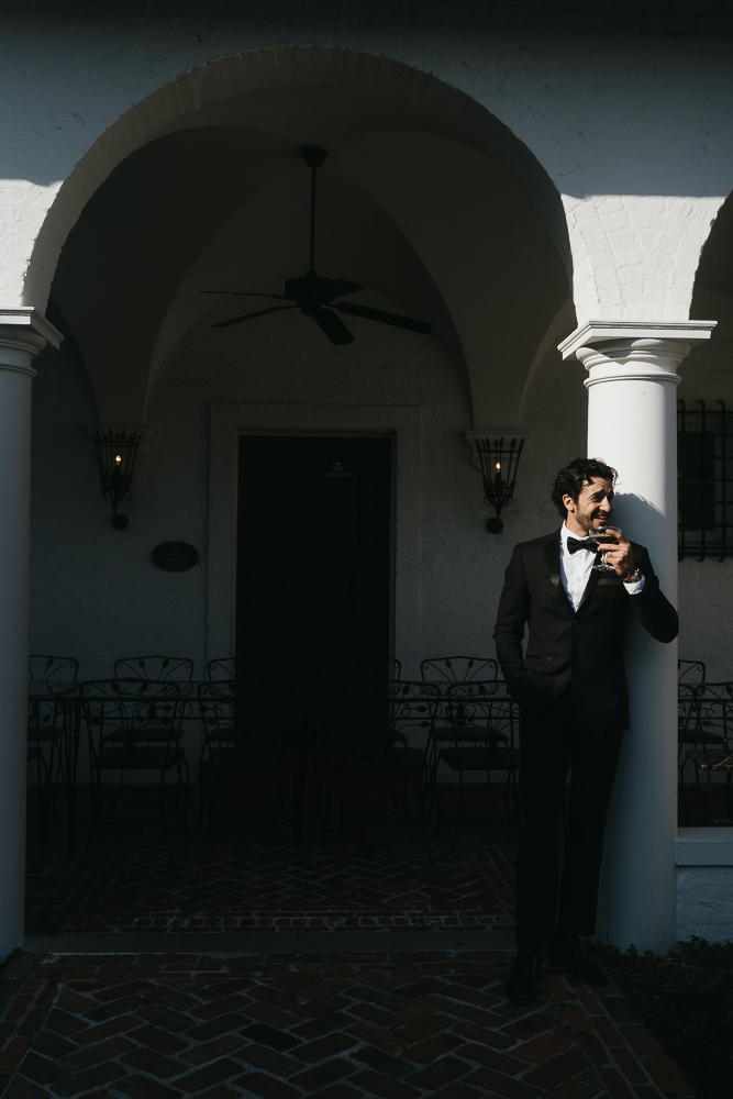 stunning portrait of the groom