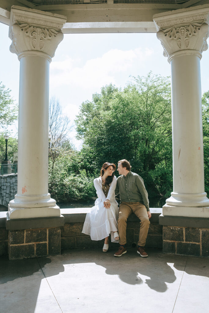 golden hour engagement session