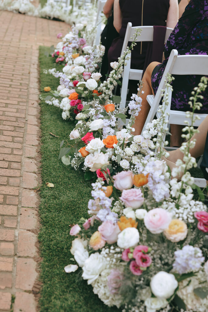stunning florals at the ceremony