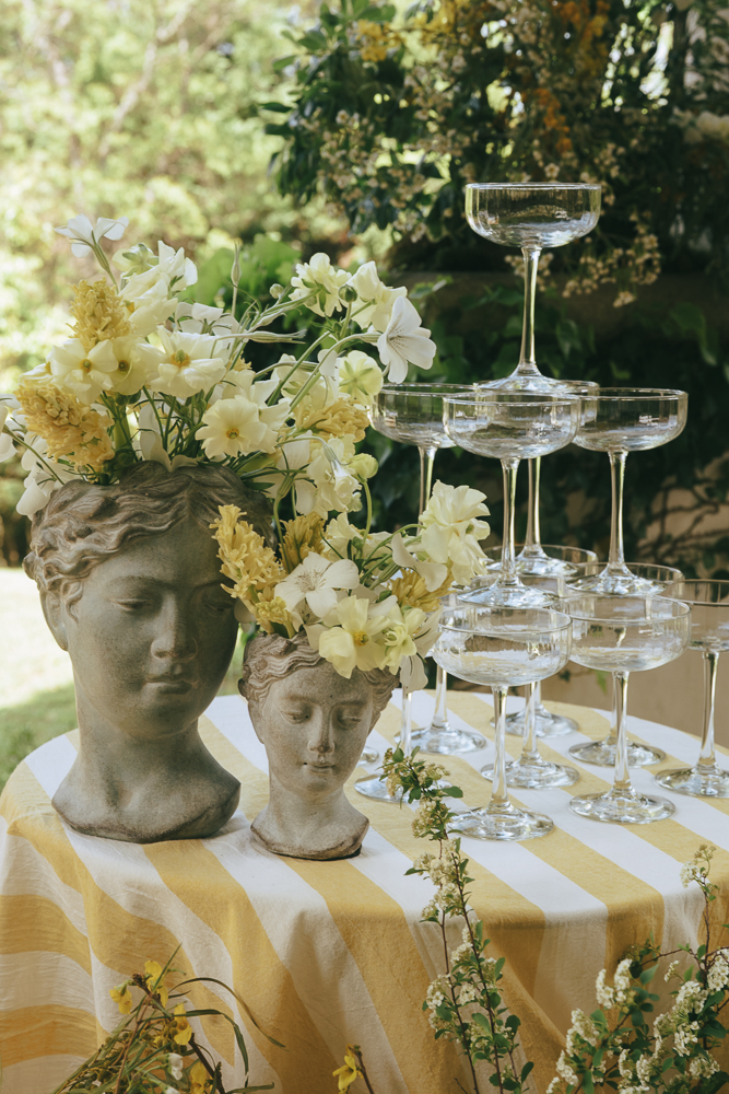 beautiful florals at the reception